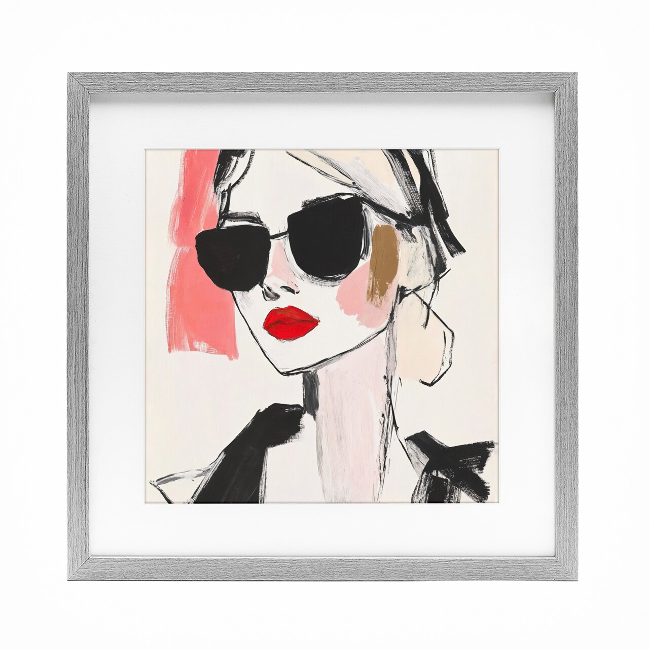 Stupell Industries Sassy Glamour Sketch Framed Print Under Glass, design by Andrea Haase